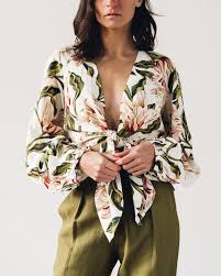 Mara Hoffman Gianna Top Floral On Garmentory