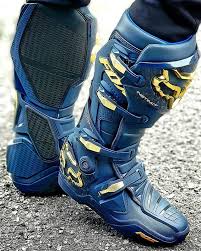 Black And Gold Motorcycle Boots Fox Mx19 Instinct Boot Le Navy Gold It S Limited Edition Available Now At Xclub Leading Stores A Step Ahead Since Its Incepti Boots Racing Boots Mx Boots