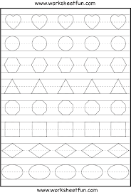 Shapes worksheets and online activities. Shape Tracing And Letters Preschool Worksheets Shapes On Best Worksheets Collection 6871
