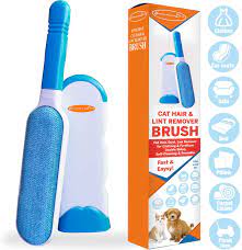 The handheld vacuum from bissell comes with two specialized nozzles—one for picking up dry messes like cat litter, and another one with rubber bristles to collect hair from furniture, stairs, and. Amazon Com Lint Brush For Pet Hair Reusable Cat Hair Removal Lint Hair Remover For Furniture Clothes Sturdy Handle With Self Cleaning Base Blue Kitchen Dining