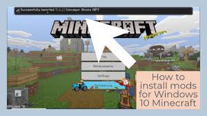 Bedrock edition is available now for nintendo switch, xbox one, windows 10, ios, android, windows phone, fire os, fire tv, apple tv, and the samsung gear vr. How To Install Mods For Minecraft Windows 10 Edition Easy Youtube