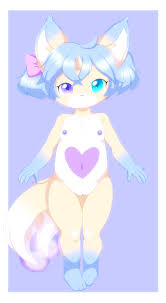 Rule 34 - 12 Seraphie Absurd Res Anthro Aquamarine Hair Blue Body Blue Fur  Diamond Pattern Dragon Warrior Monsters 3 Entwined Tails Female Fox Ears  Fur Heart Hi Res Horn Krystalinda Zephyrine
