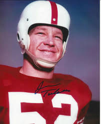 The late Jerry Tubbs was born 90 years ago today. A native of Breckenridge,  Texas, Tubbs first emerged as a dominant 2-way player for the Oklahoma  Sooners as a center and middle