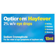 Opticrom Hayfever Eye Drops 10ml Tesco Groceries