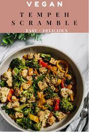 Tempeh Recipe Jerk Tempeh Scramble With Broccoli Im Worthy Recipe Tempeh Recipes Tempeh Recipes
