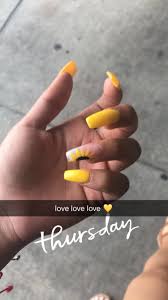Free delivery and returns on ebay plus items for plus members. Yellow Coffin Nails Sunflower Nails Coffin Nails Designs Yellow Nails