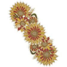 Sunflower Beaded Table Runner 54 Table Runners Beaded Linen Table Runner