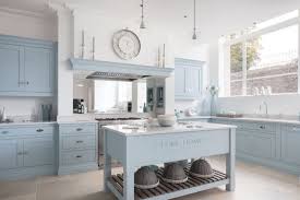 Occasionally cherry can be used as well as this is considered a more elegant and durable wood. Light Blue Traditional Shaker Kitchen Traditional Kitchen Edinburgh By Tom Howley Houzz