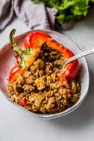 Southwest Beef Quinoa Stuffed Peppers Video Platings Pairings