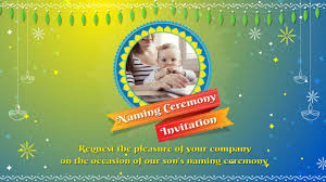 Create and download a indian naming ceremony namakaran. Naming Namkaran Ceremony Online Video Invitations