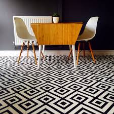 A wide variety of white vinyl sheet flooring options are available to you, such as project solution capability, design style, and usage. Geometric Cushion Vinyl Flooring Black White Tile Effect Sheet Lino Cairo 01 Ebay