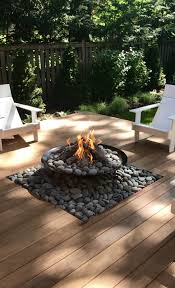 The fire pit has a simple finish that is attractive to match any outdoor living space decor. Springing For Fire Pits Lakeside Fireplace Lake Geneva