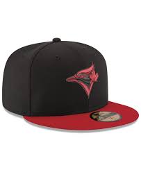 New Era Toronto Blue Jays Black Red 59fifty Fitted Cap Reviews Sports Fan Shop By Lids Men Macy S Black And Red New Era Fitted Caps