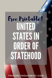 Do any glints and glimmers of gold catch your eye? Printable List Of The 50 States In The Order They Entered The Union