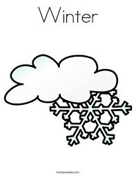 Winter Coloring Page Twisty Noodle Preschool Weather Coloring Pages Weather Forecast