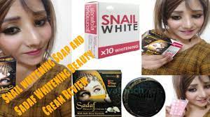 Snail Whitening Soap And Sadaf Whitening Beauty Cream Best Review Daraksha Beauty Care Youtube