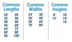 Common Pole Barn Sizes