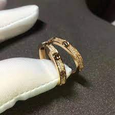 Cartier Love Ring Small Model In 18k Pink Gold With Diamonds B4218100 Cartier Love Ring Love Ring Cartier Wedding Bands