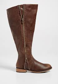 Lisa Extra Wide Calf Boot With Side Zipper Wide Calf Boots Extra Wide Calf Boots Boots