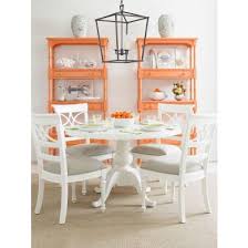 White coastal dining room sets. Stanley Coastal Living Retreat 5pc Dining Room Set With Round Pedestal Table Painted Top And Sea Watch Side Chairs In Saltbox White By Dining Rooms Outlet