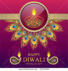 Happy Diwali Festival Card With Gold Diya Patterned And Crystals On Paper Color Happy Dussehra Wallpapers Diwali Festival Happy Holi Images