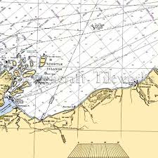 Wisconsin Lake Superior South Apostle Islands Nautical Chart Decor