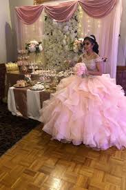 To download this gold and pink quinceanera centerpieces ideas in high resolution, right click on the image and choose save image as and then you will get this image about you can see another items of this gallery of 25+ beauty and the beast quinceanera theme for your wedding plan below. Blush Rose Gold Dessert Table Quinceanera Dresses Gold Quinceanera Dresses Pink Pretty Quinceanera Dresses