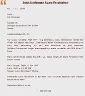 Dan berikut inspirilo sajikan beberapa contoh conversation / percakapan dalam bahasa inggris (dalam bentuk dialog singkat) dan artinya atau terjemahannya. Contoh Surat Undangan Resmi Perpisahan Sekolah Ilmusosial Id