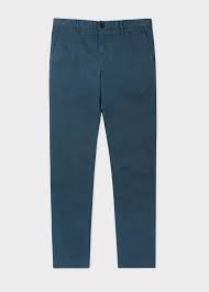 Voir plus d'idées sur le thème pantalon chino homme, mode homme, habillement homme. Pantalon Chino Bleu Petrole Coupe Slim En Cotton Stretch Paul Smith Francais