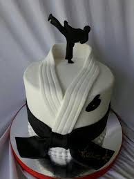 Pin By Maci On Cafe Au Lait Karate Cake Karate Birthday Cookie Cake Birthday