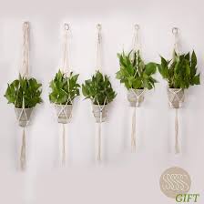 These brackets, ends and hooks will allow you to make a rope railing, chair rail or other design idea using 1 1/2 and 1 rope. Best Selling Merrynine Macrame Plant Hanger Indoor 5 Pack In Different Designs With Heavy Duty S Hooks Handmade Cotton Rope Hanging Planter Holders Garden Patio Balcony Ceiling Decorations Modern Boho Home