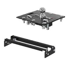 The coupler block adapter attaches to your 5th wheel king pin. Curt Over Bed Folding Ball Gooseneck Hitch Complete Kit F250 F350 Hitchdirect Com
