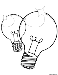 Vector file layered for easy manipulation and custom coloring. Christmas Light Bulb Coloring Page Coloring Pages Printable