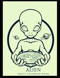 Find more et coloring page pictures from. Amazon Com Alien Adult Coloring Book Et Bigfoot Aliens Ufos Trippy Visions Ready To Color 9798698401827 Life Max Books