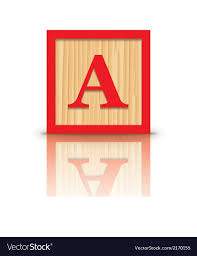 Wooden alphabet blocks can be cut into shapes as you like, and the letter is matched with corresponding letters and numbers. Letter A Wooden Alphabet Block Royalty Free Vector Image