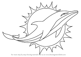 How To Draw Miami Dolphins Logo Step 0 Png 800 567 Dolphin Coloring Pages Football Coloring Pages Miami Dolphins Logo