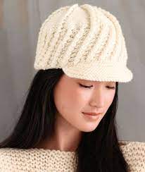 Woman S Peak Hat Free Knitting Pattern Knitting Patterns Free Hats Free Knitting Beanie Knitting Patterns Free