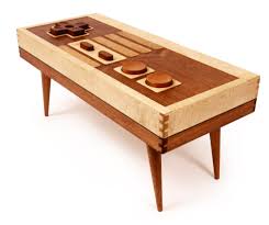 A Handmade Coffee Table That Looks Like A Giant S Nintendo Nes Controller Handmade Coffee Table Coffee Table Table