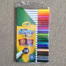Crayola Supertips Washable Markers Draw Thin And Draw Thick I Ve Used These Pens For Bullet Journaling Crayola Supertips Washable Markers