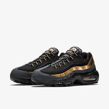 Find black air max 95 shoes at nike.com. Nike Air Max 95 Black Gold Ko Sneakers Ko Copy Ori