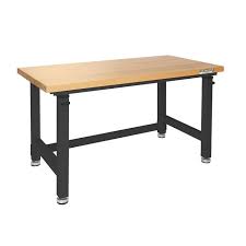 Ultrahd Adjustable Height Workbench 48 In 2020 Adjustable Height Workbench Workbench Heavy Duty Work Bench