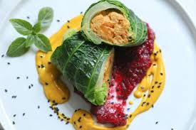 Wirsingrouladen Mit Kurbis Und Cranberry Chutney Veggies Vegan Rezept Wirsingrouladen Cranberry Chutney Chutney