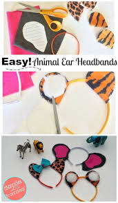 How To Make Cute Wild Animal Ear Headbands Animal Costumes For Kids Diy Headband Ear Headbands