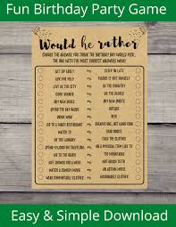 All you need to do is unveil the questions and provide a place for people to write their answers. 45th Birthday Trivia 35th Birthday Game Printable Adult Birthday Party Games 30th 20th 40th Games For Unisex This Or That 25th Paper Party Supplies Party Favors Games Hedoarchitects Pl