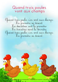 Monde Des Petits Quand Trois Poules Vont Aux Champs Comptines Comptines Paroles Comptine Et Jeux De Doigts