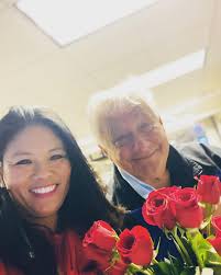 Always the sweetest tradition. Tom Vacar handing out roses in the ...