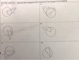 If all the vertices of a polygon lie on a circle, the polygon is said to be inscribed. Find The Value Of X Assume That Segments That Appear Chegg Com