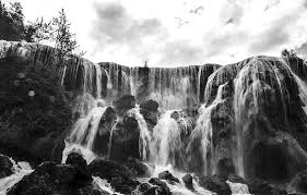 Gambar pemandangan hitam putih gambar pemandangan. Air Terjun Hitam Dan Putih Pemandangan Pikist