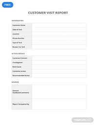 Customer Visit Report Template Google Docs Word Template Net Report Template Templates Business Template