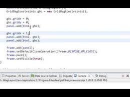 Java Swing Gui Tutorial 20 Gridbaglayout Java Swing Java Tutorial